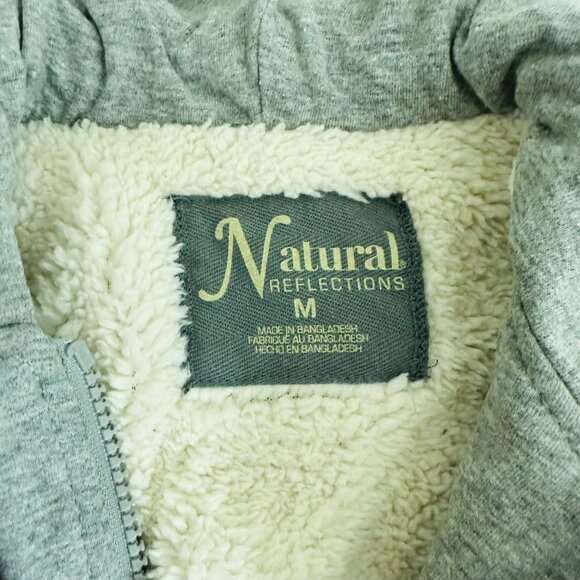 Natural Reflection Women's Size M Plaid Flannel Fleece Red Shirt Jacket Shacket - Picture 4 of 7